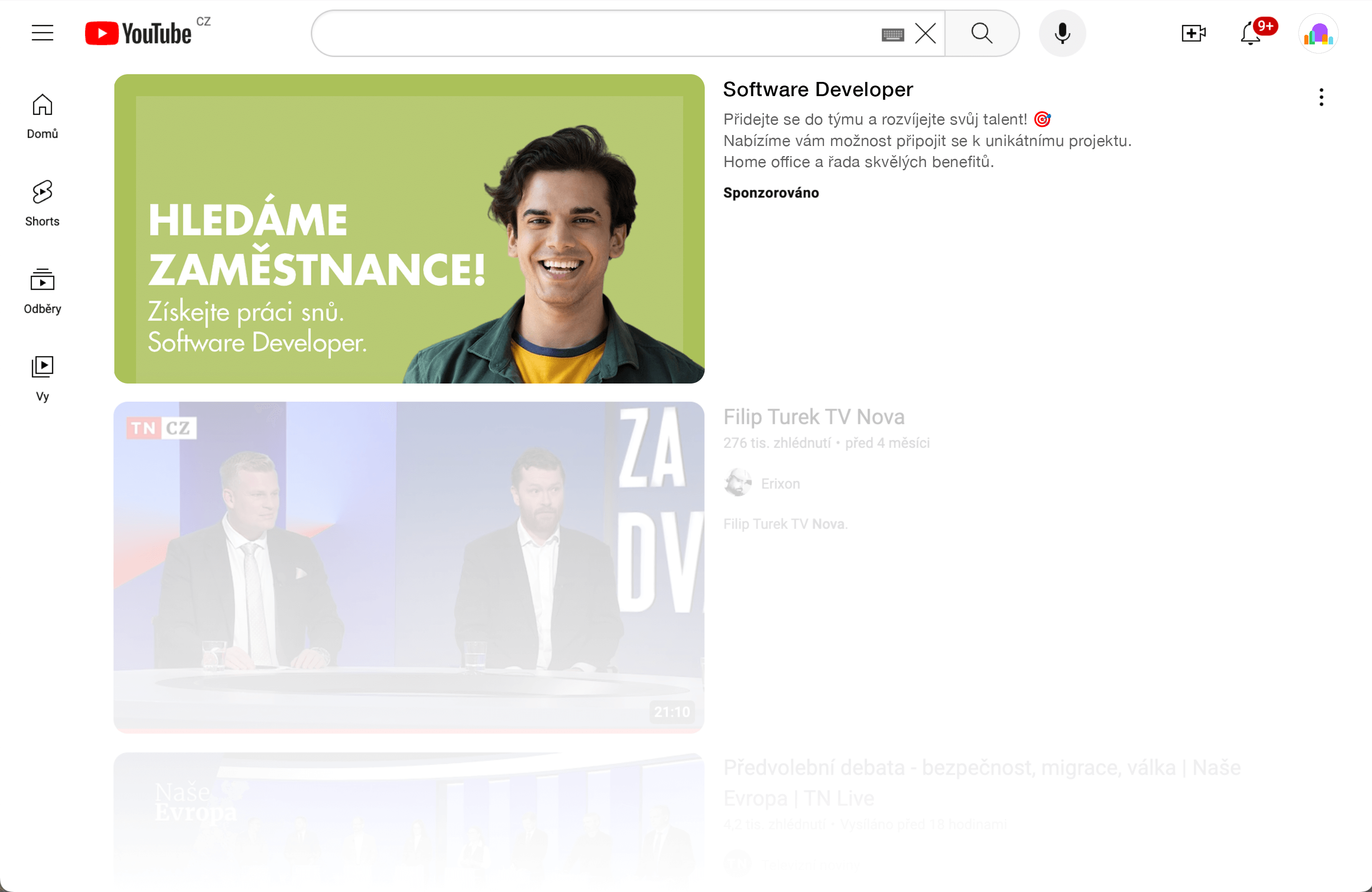 Ukážková náborová kampaň na Facebooku – Software developer